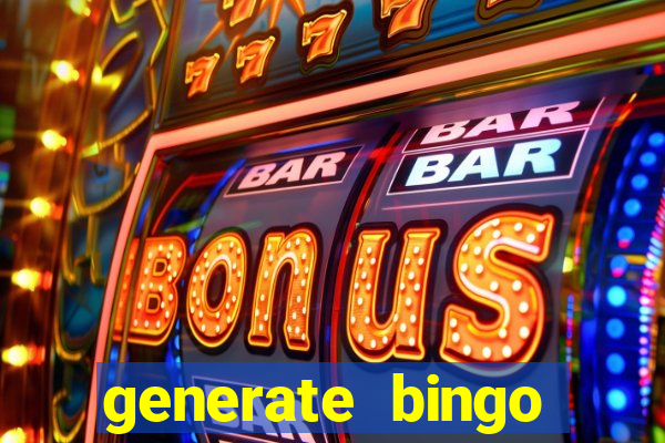 generate bingo cards with pictures