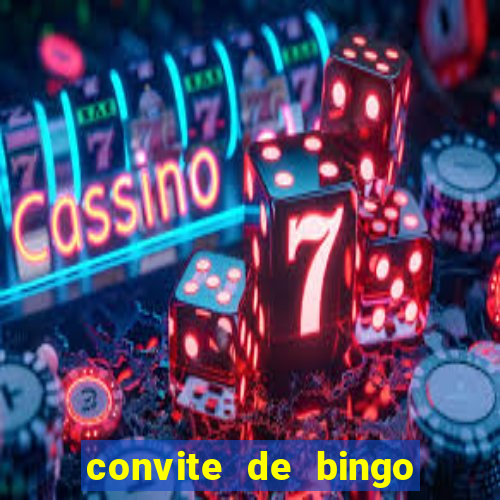 convite de bingo para editar