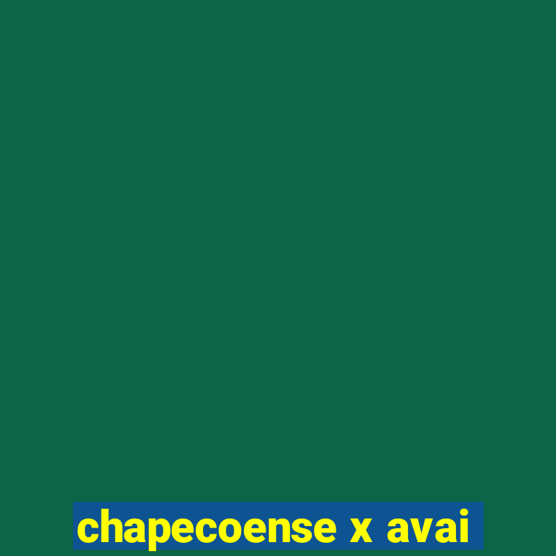 chapecoense x avai