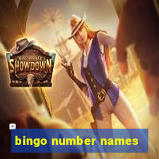 bingo number names