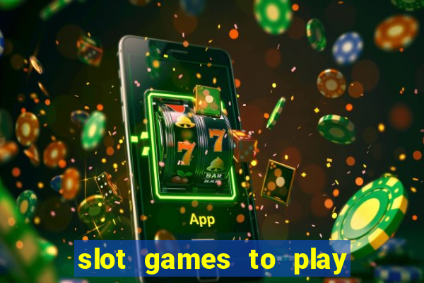 slot games to play for free