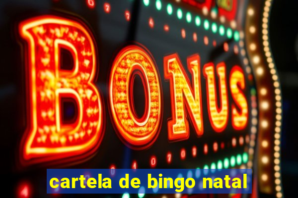 cartela de bingo natal