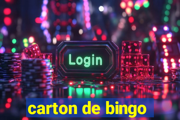 carton de bingo