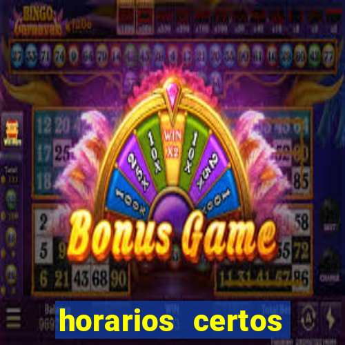 horarios certos para jogar fortune tiger