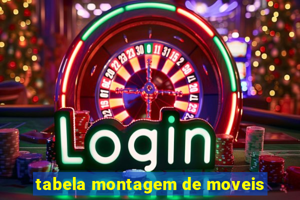 tabela montagem de moveis