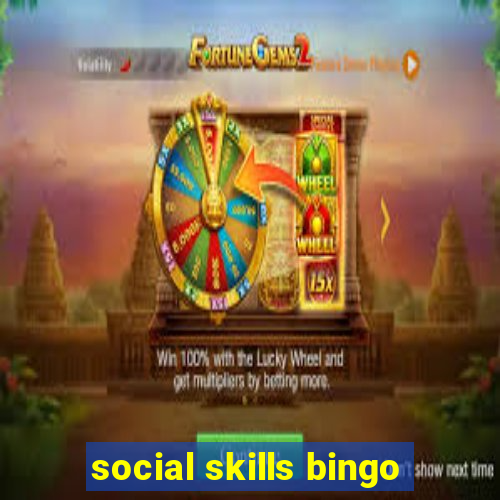 social skills bingo