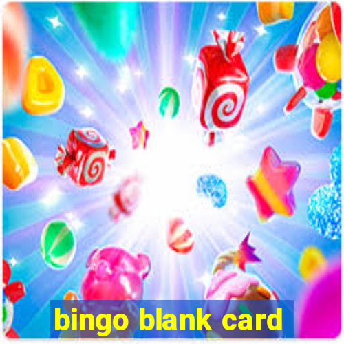 bingo blank card