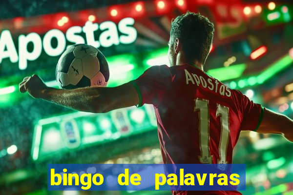 bingo de palavras 4 ano