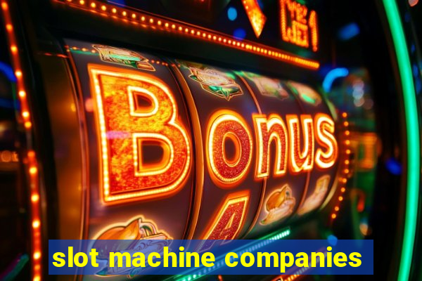 slot machine companies