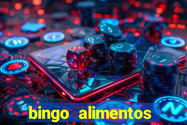 bingo alimentos para imprimir