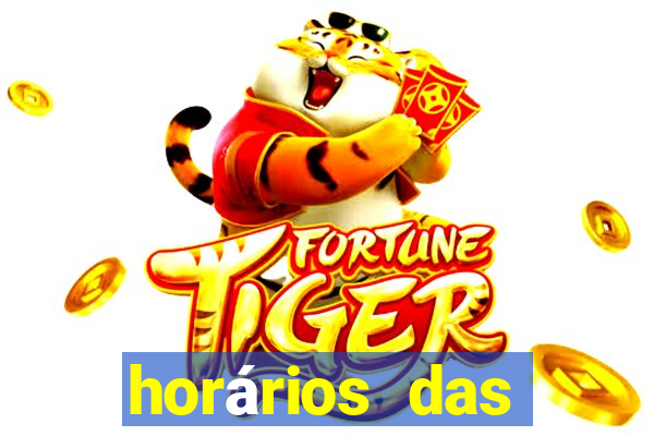 horários das plataformas de jogos