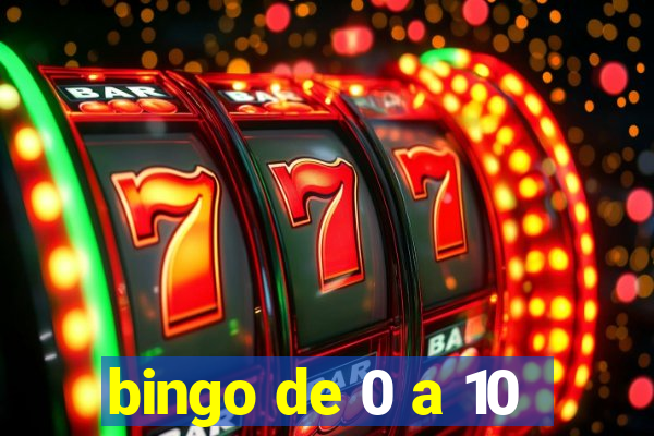 bingo de 0 a 10