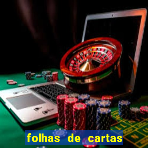 folhas de cartas para imprimir