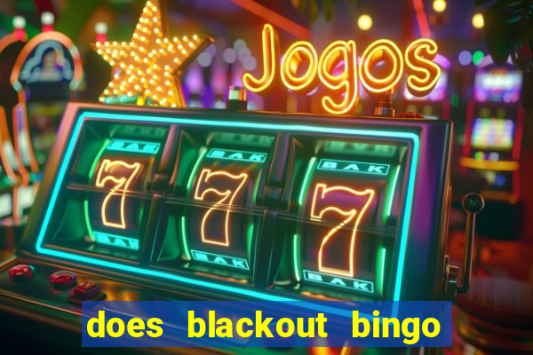 does blackout bingo really pay