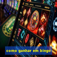 como ganhar em bingo