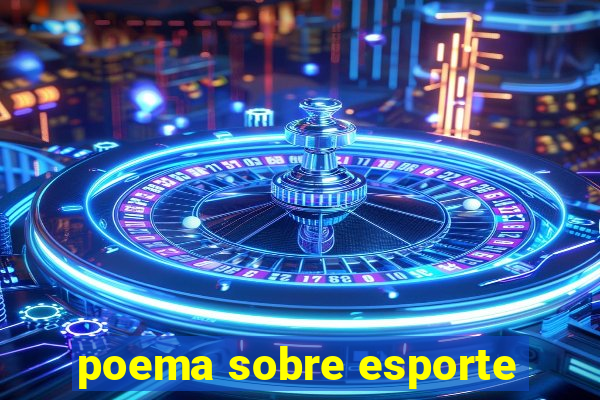 poema sobre esporte