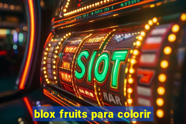 blox fruits para colorir