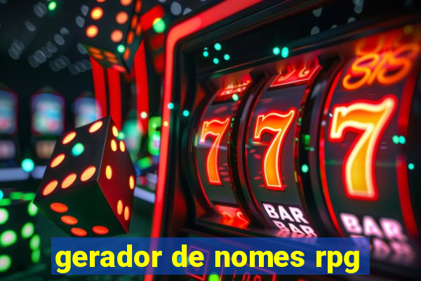 gerador de nomes rpg