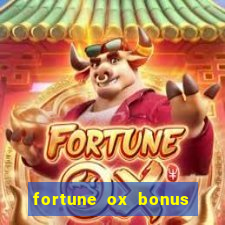 fortune ox bonus de cadastro