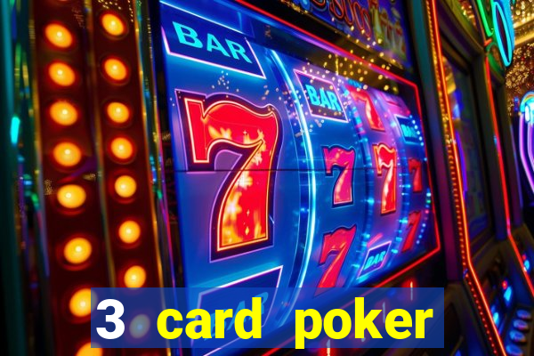 3 card poker casino game