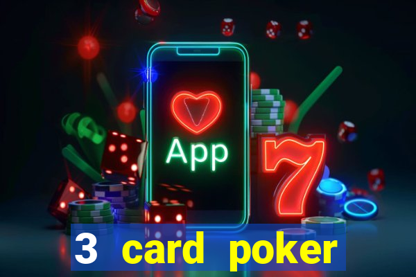 3 card poker casino game