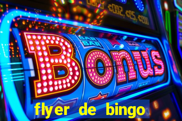 flyer de bingo para editar