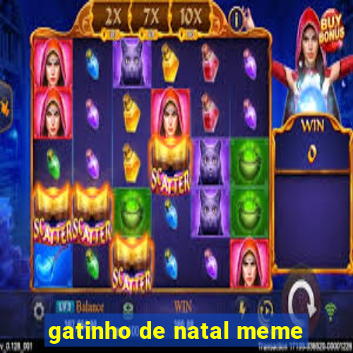 gatinho de natal meme