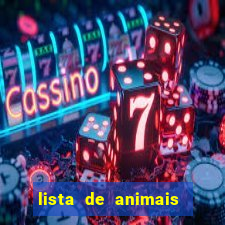 lista de animais em inglês pdf