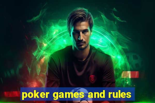 poker games and rules