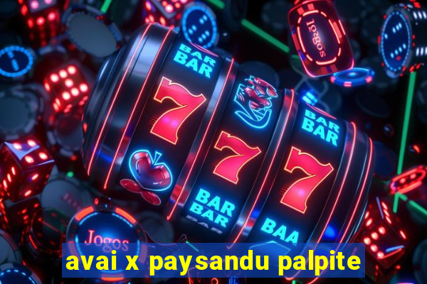 avai x paysandu palpite