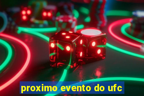 proximo evento do ufc