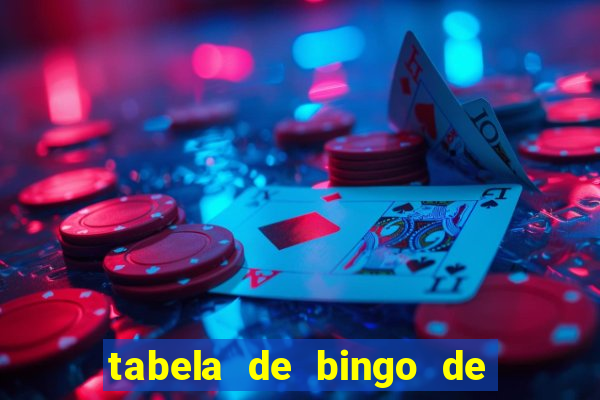 tabela de bingo de 1 a 100