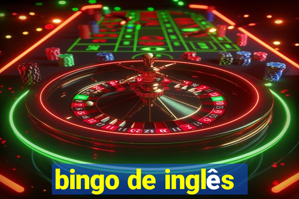 bingo de inglês