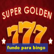 fundo para bingo