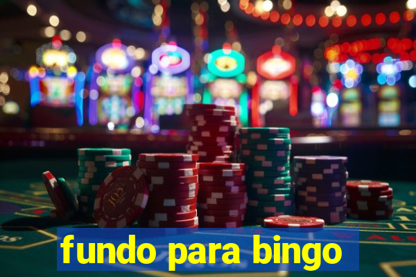 fundo para bingo