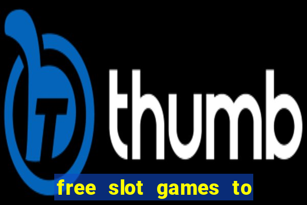 free slot games to play offline