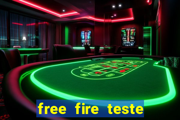 free fire teste grátis jogar agora