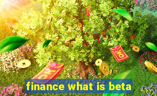 finance what is beta