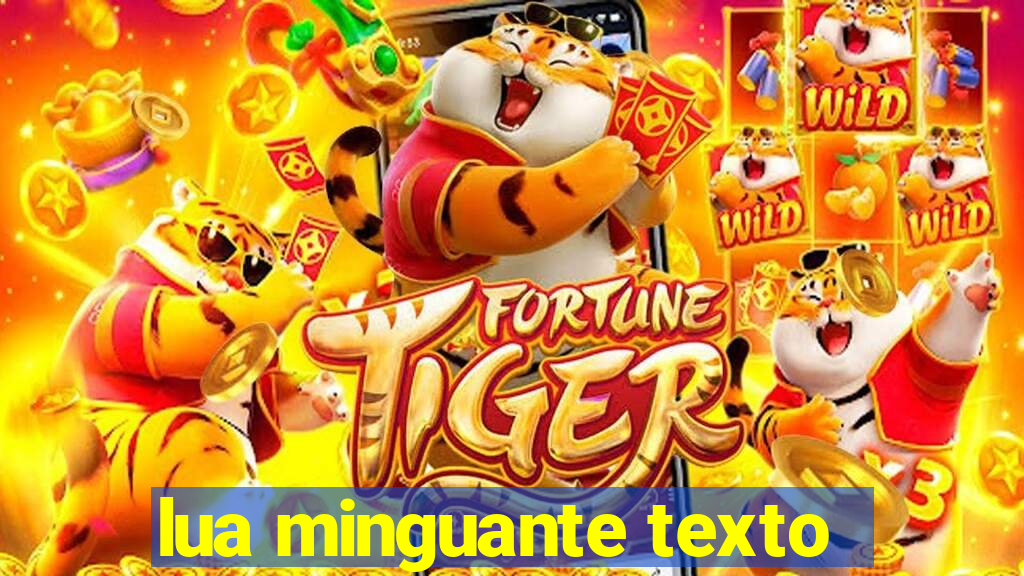 lua minguante texto