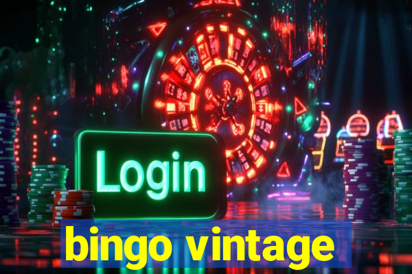 bingo vintage