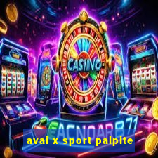 avai x sport palpite