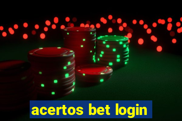 acertos bet login