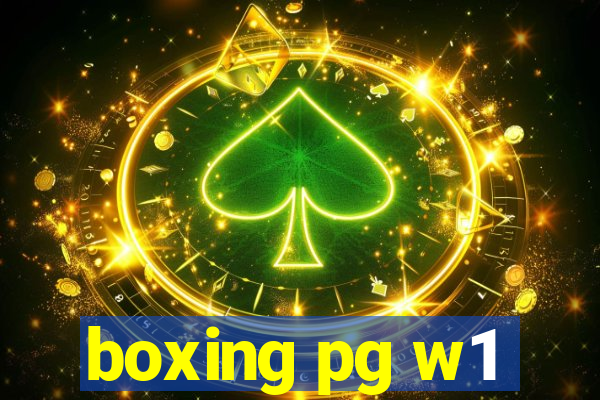 boxing pg w1