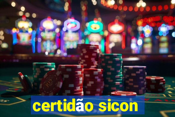 certidão sicon