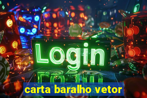 carta baralho vetor