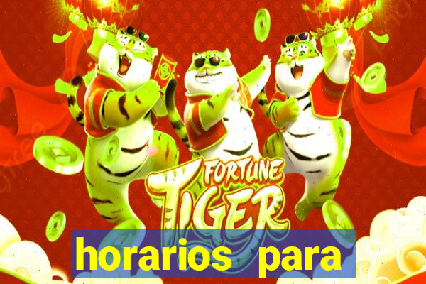 horarios para ganhar no fortune tiger