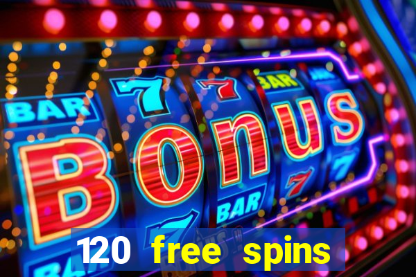 120 free spins online casino promotion