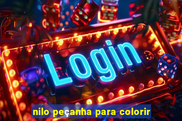 nilo peçanha para colorir