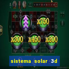 sistema solar 3d em movimento