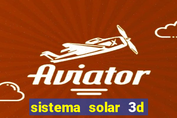 sistema solar 3d em movimento